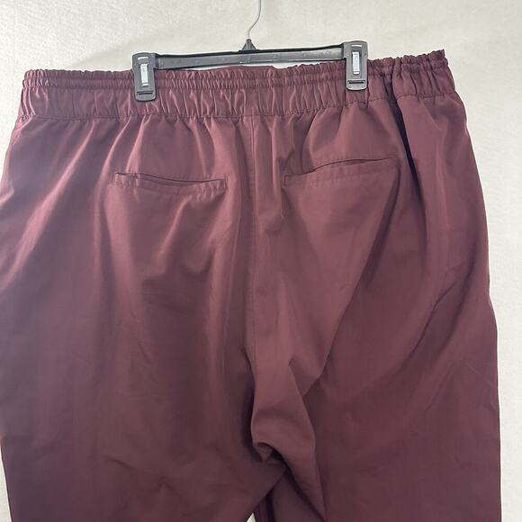 Old Navy Stretch Tech Pants Womens 3X Burgandy Quick Dry Pockets Lightweight - Picture 5 of 11